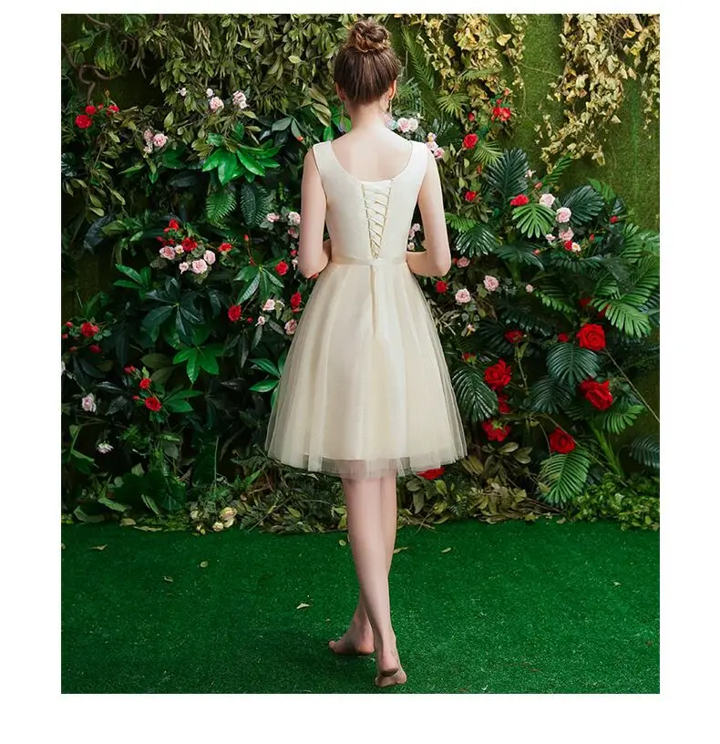 

2021 High quality Bridesmaid dresses Sister dresses Graduation dresses gown tulle short dress