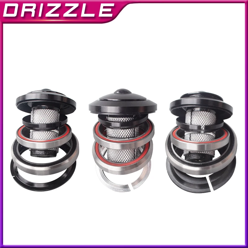 

Bicycle Headset MTB/Road Bike Universal Steering Column Headset Use for 41.8mm 1-1/8" Straight Fork or 52mm 1-1/2" Tapered Frame