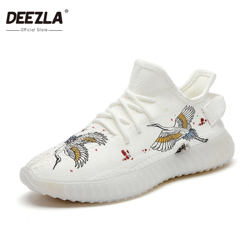 

Мужские кроссовки для бега, модная дышащая сетчатая спортивная обувь на шнуровке для бега, повседневная обувь с вулканизированной подошвой...