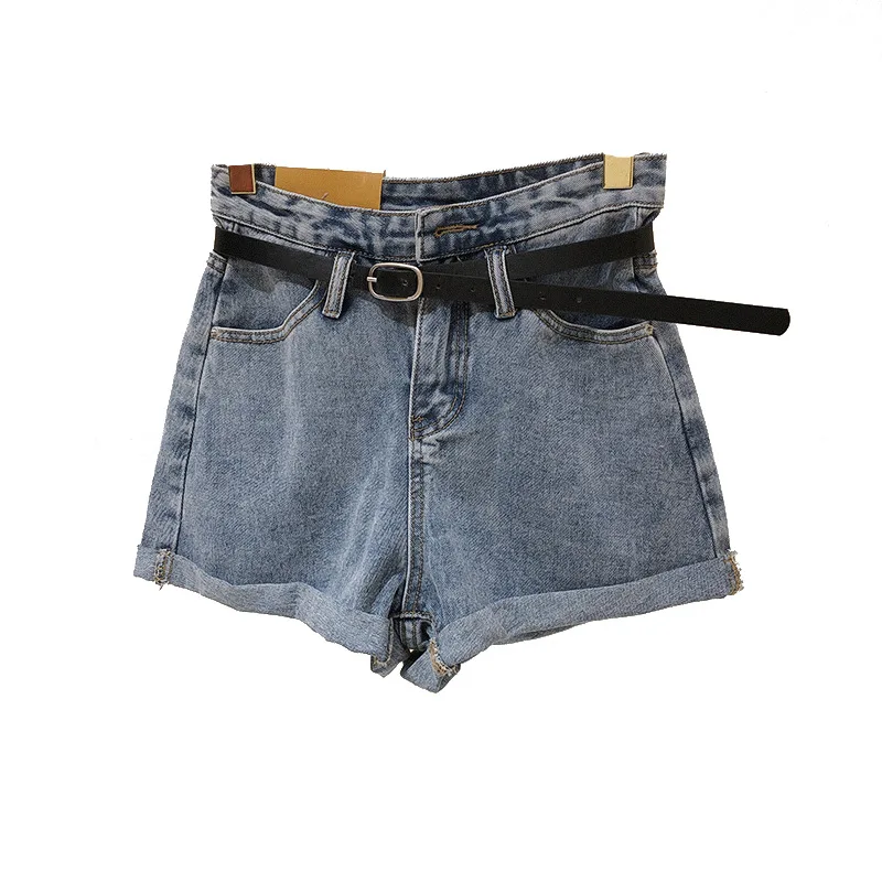 

Новинка 2020, женские шорты с высокой талией, модные Универсальные эластичные шорты для похудения, Свободные повседневные облегающие брюки, ж...