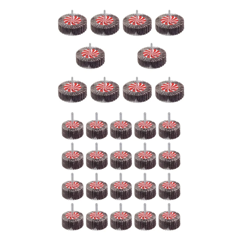 

30X Abrasive Flap Wheel Sande Sanding Flap Grinding Wheels 80 Grit Aluminum Oxide For Remove Rust And Weld Burr