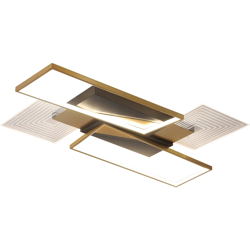 

Modern led Ceiling Lights for living Room bedroom Study kitchen Square/Round Dimmable Ceiling Lamp fixtures AC90-260V gold/black