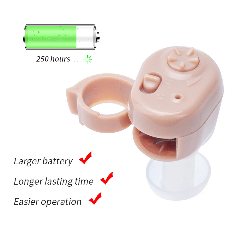 ITE Слуховой аппарат цифровой слуховой мини слуховые аппараты для глухоты