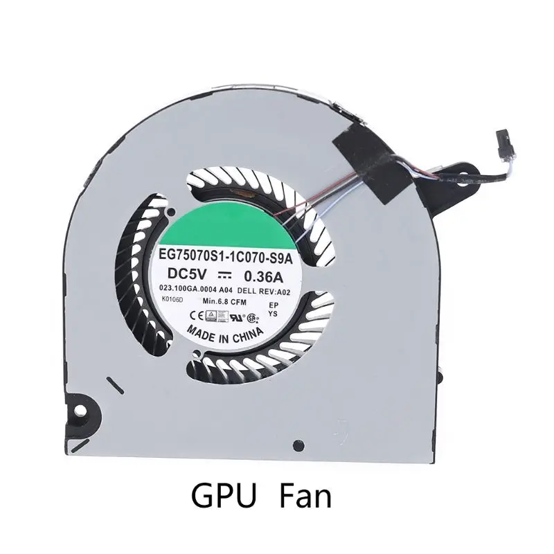 Процессор GPU вентилятор охлаждения радиатора Замена для Dell G3 3590 ноутбук Y51A|Кулеры