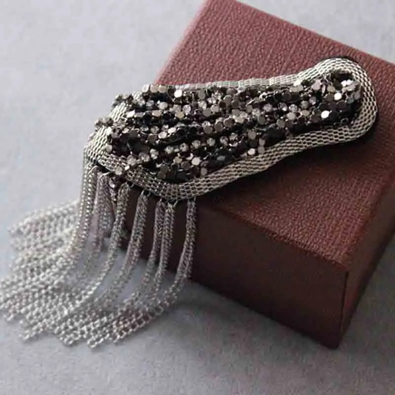 

one piece breastpin tassels shoulder board mark knot Epaulet patch metal patches badges applique patch for clothing PA-2580