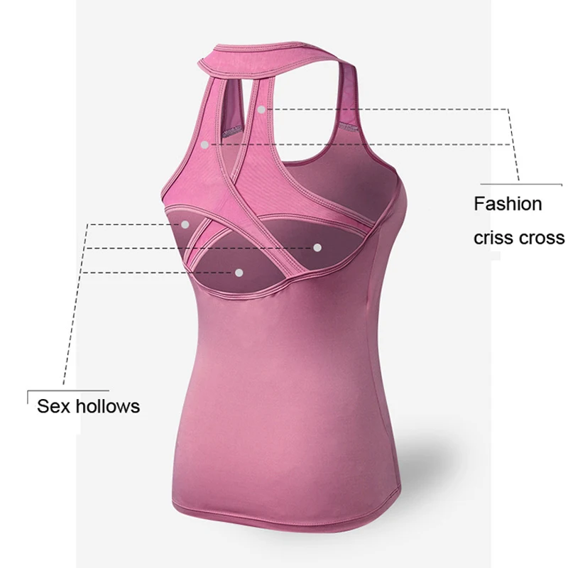 Майка для йоги спортивная одежда тренировочная футболка бега AYL92101 спортивные