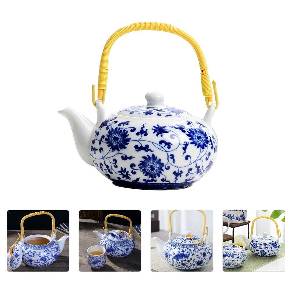 

Vintage Ceramic Teapot with Handle Household Large Capacity Kungfu Teapot
