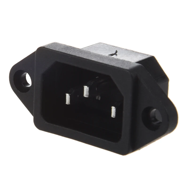 Новинка IEC 320 C14 штекер 3 шпильки PCB панель мощность на входе разъем|Соединители| |