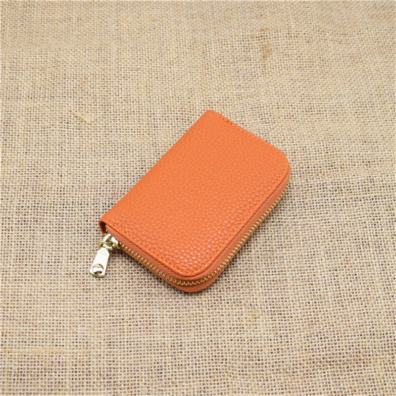 new orange Западный благоприятный женский бизнес-держатель для карт, красный, черный, синий, оранжевый, унисекс, кошелек для карт, на молнии, банк/ID/кредитный держатель для карт, кошелек - Цвет: new orange