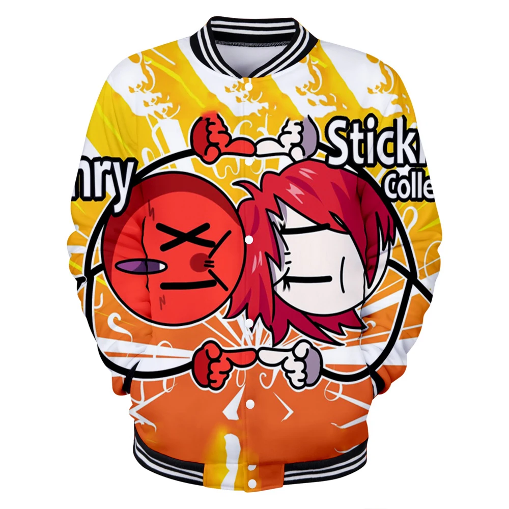 

Henry Stickmin 3D Printed Baseball Jackets Women/Men Fashion Long Sleeve Jacket Hot Sale Casual Streetwear
