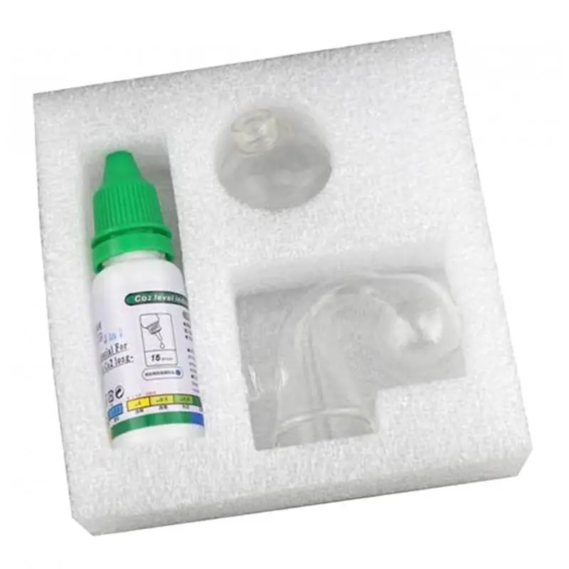 

10 Set Fish Tank Carbon Dioxide CO2 Monitor Glass Drop Checker Tester Indicator Aquarium