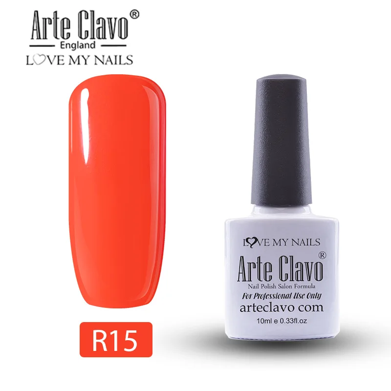 R15 Arte Clavo 10 мл Гель-лак для ногтей Гель-лак краска Lasting Hybrid Nails художественный Гель-лак для ногтей для маникюра Гель-лак праймер верхнее покрытие - Цвет: R15