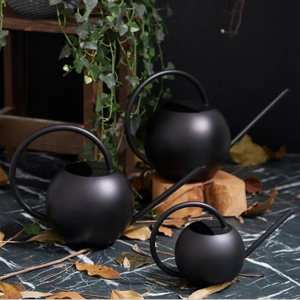 

Long Spout/Iron Watering Can Kettle Portable Stainless Steel Gardening Tool Strong And Durable Comfortable Handle Flower Pot