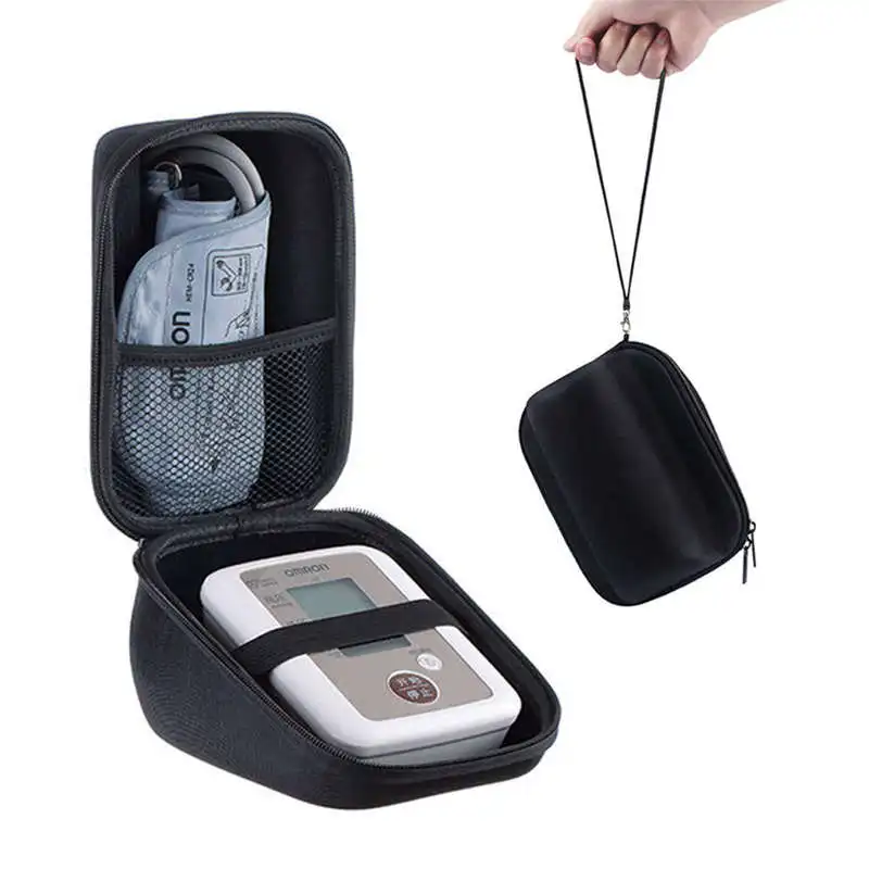 EBSC085 Eva+Pu Portable Case Cover For Omron 10 Series Wireless Upper Arm Blood Pressure Monitor (Bp786 / Bp785n Bp791it) Stor |