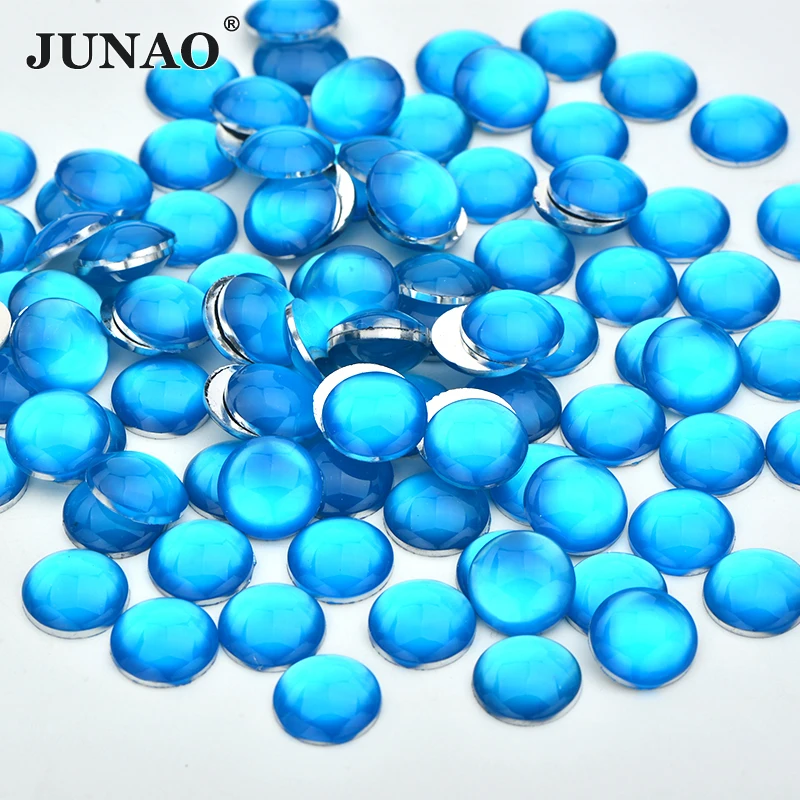 JUNAO, 4 мм, 12 мм, неоновые, зеленые, цветные, с плоской задней стороной, стразы, аппликация, Круглый, для ногтей, кристалл, камень, не исправление, Стразы для украшения