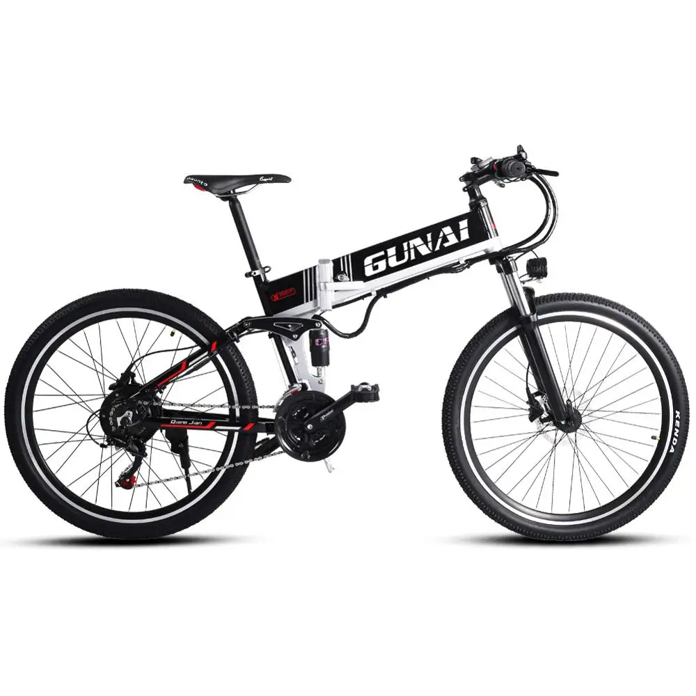 Электрический велосипед GUNAI 48V10.4Ah 500W горный 21 скорость 26 дюймов со съемной