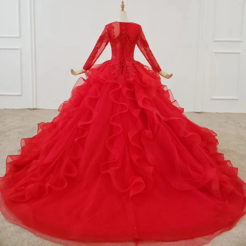 BGW 2247ht Prom Dresses 2020 Square Collar Long Sleeve Beading Tassel On Shoulder Evening Dress Long Vestidos De Fiesta De Noche