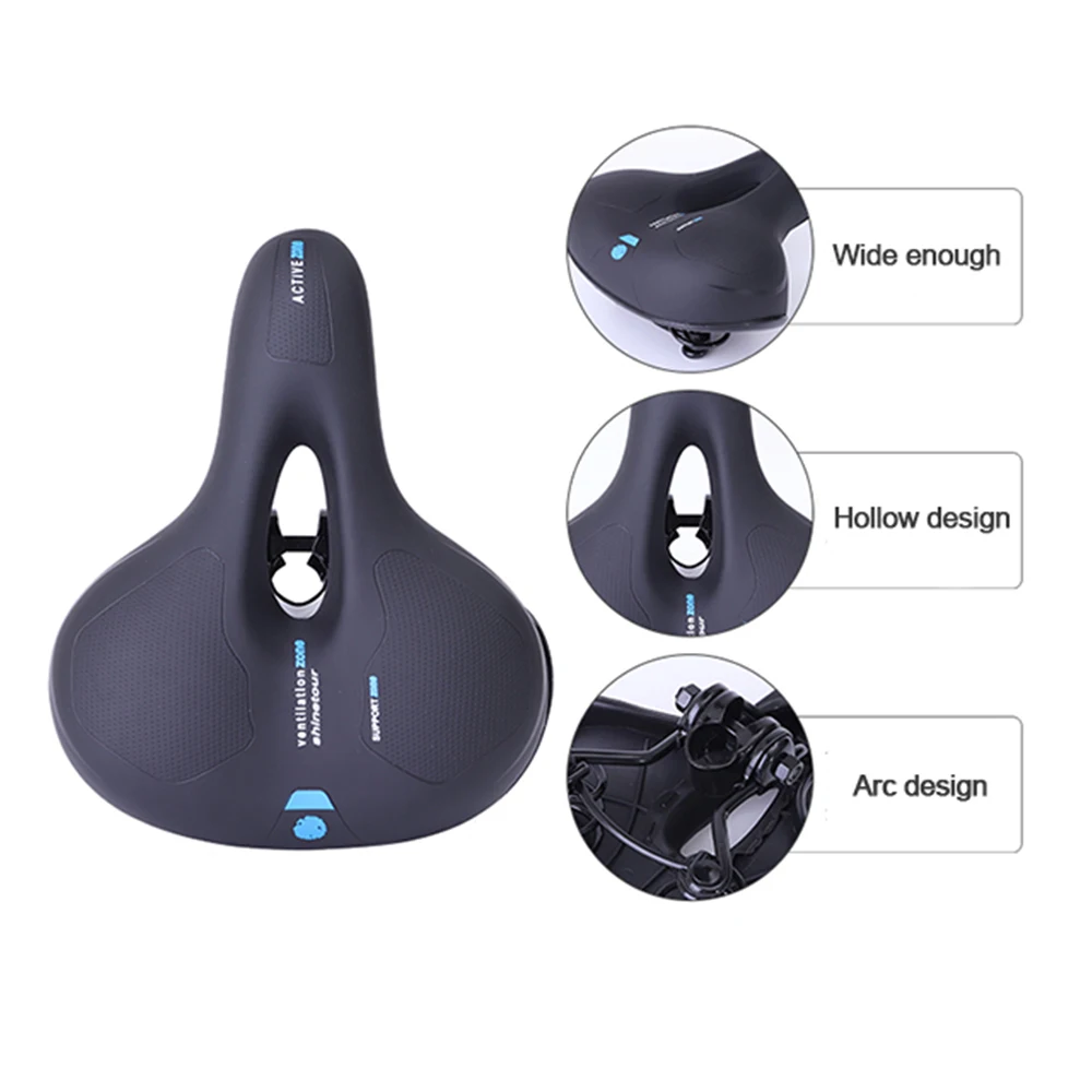 

JANQI Bicycle Seat Saddle Breathable Waterproof Shock proof Blue/Yellow/Red Front Seat Mat Bike Seat Saddle Bicycle Parts