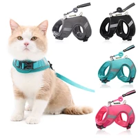 comfortable cat harnesses for cats mesh pet harness and leash set hard to fall off kitty products for accessories