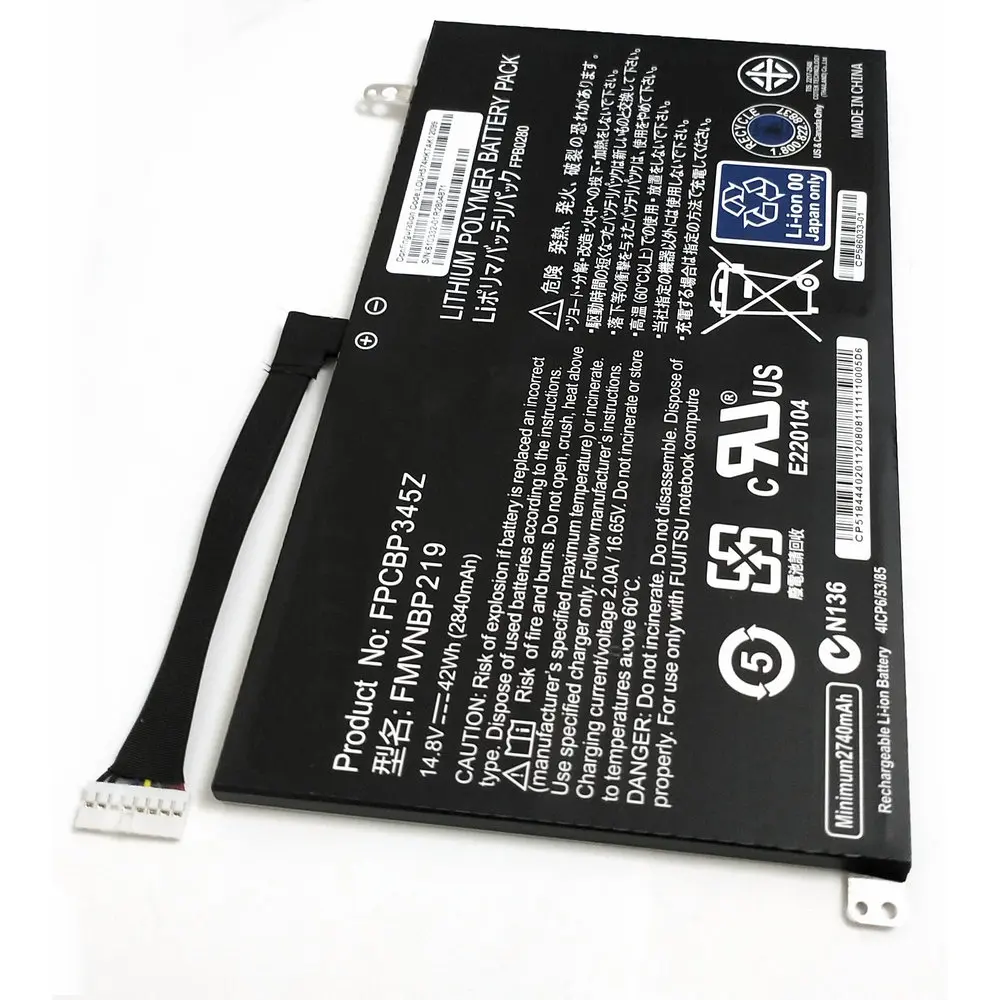 Оригинальный аккумулятор FPCBP345Z для ноутбука Fujitsu LifeBook UH572 UH552 ультрабук FMVNBP219 FPB0280