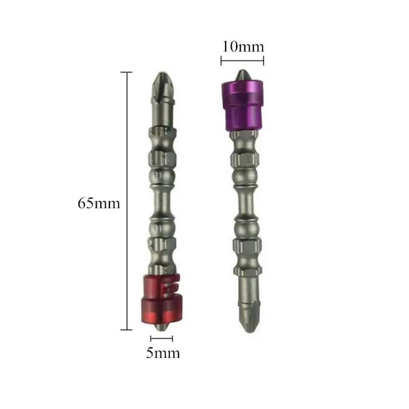

5PCS Multicolored S2 Alloy Steel Tool Set Electric Screwdriver Set Magnetic Screw Driver Bit 65mm Cross Head Screwdriver Bits
