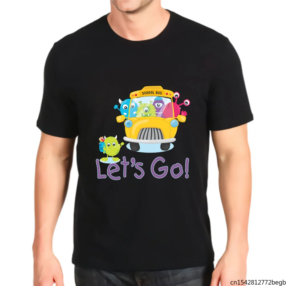 

Lets Go School Bus Men's T Shirt