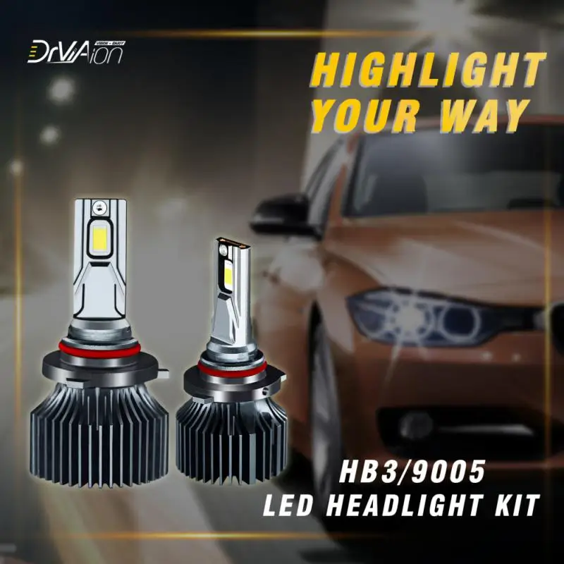 

2PCS Auto LED Headlamp 110W Led 9005 HB3 Canbus 12000LM High Power LED Headlight Led 6000K Super Bright Car Lamp Bulb