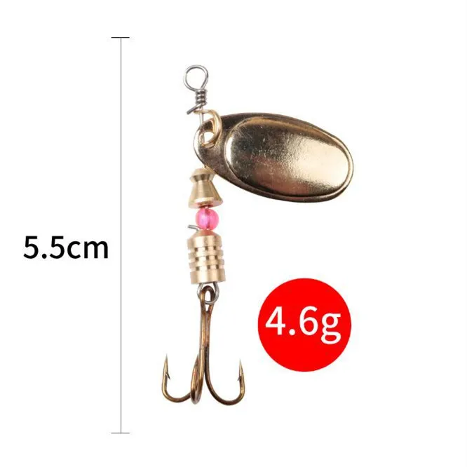 10 шт./коркорт. рыболовные металлические блёстки разных цветов ложка-Спиннер