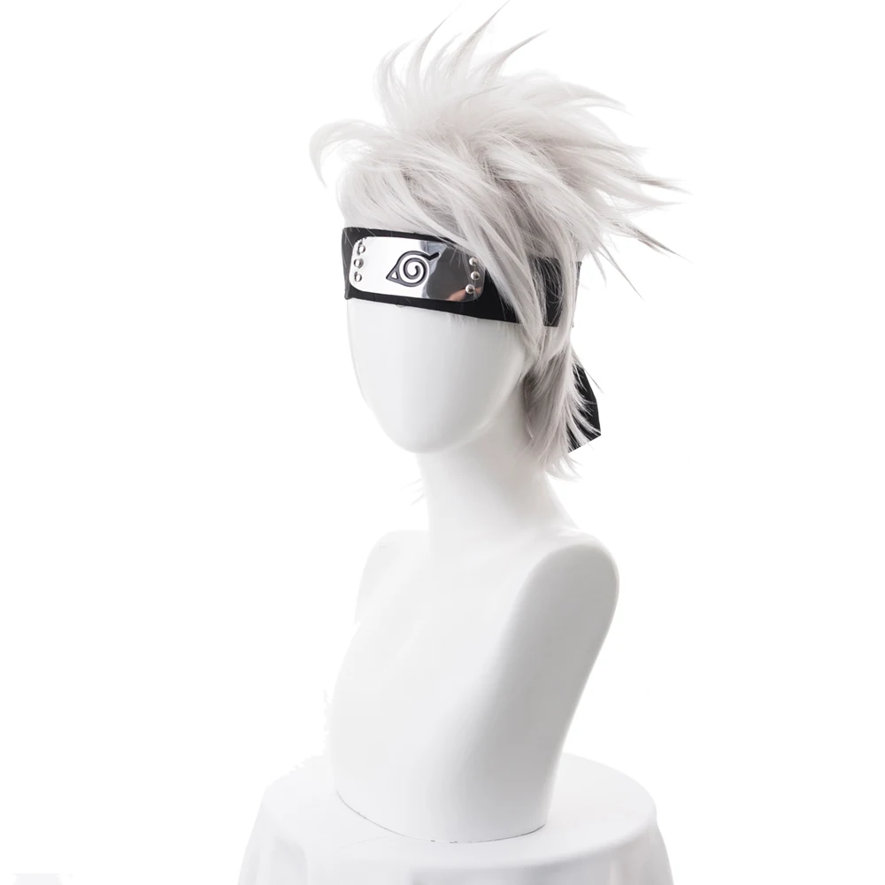 Парик для косплея Какаси хатакэ из аниме Наруто Короткие термостойкие