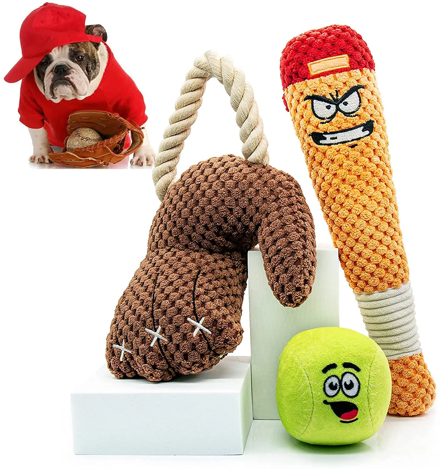 

3 шт., игрушки для собак