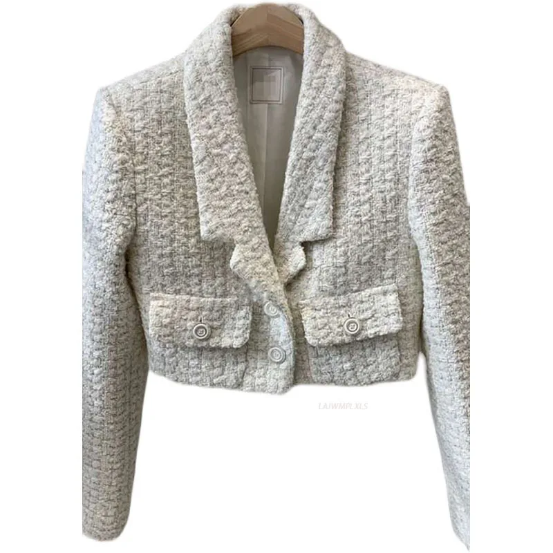 

Korean 2021 Spring New Women's Clothing Fashion Pocket Button Solid shorts Jacket Female Warm All-Matching Short Top for Women
