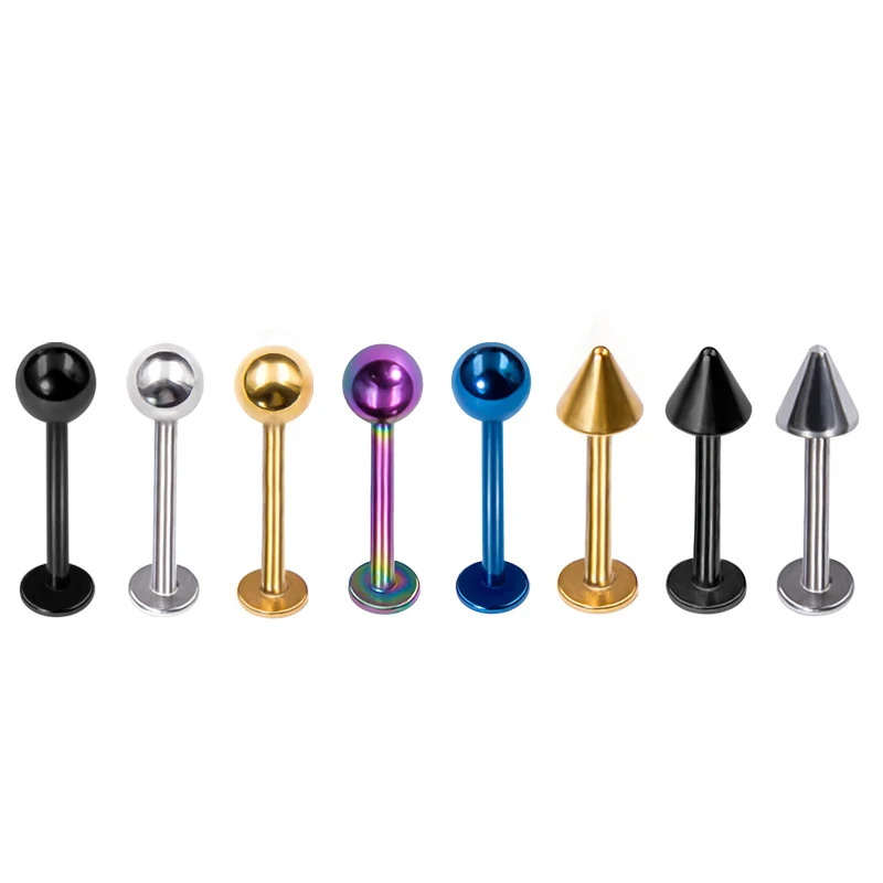 Модные гвозди для губ молодежи Простые индивидуальные разноцветные