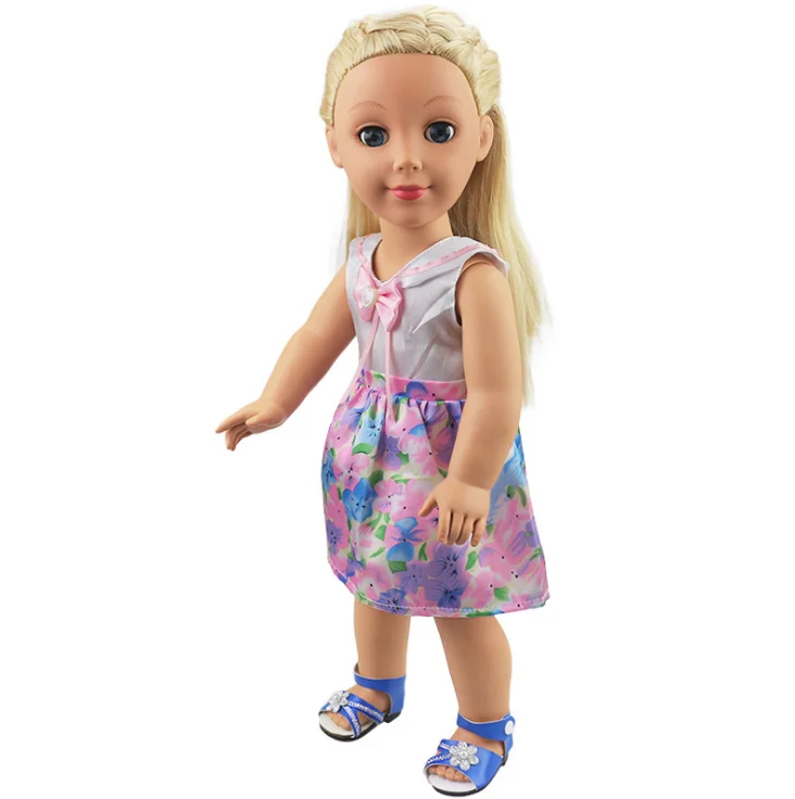 Модное платье для куклы 18 дюймов-аксессуары маленьких детей подходит жизни