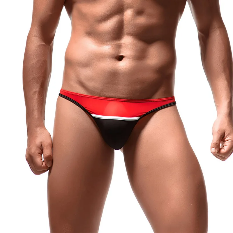 Сексуальные мужские стринги g-стринги ультра-тонкий Ice silk Трусы-стринги Нижнее