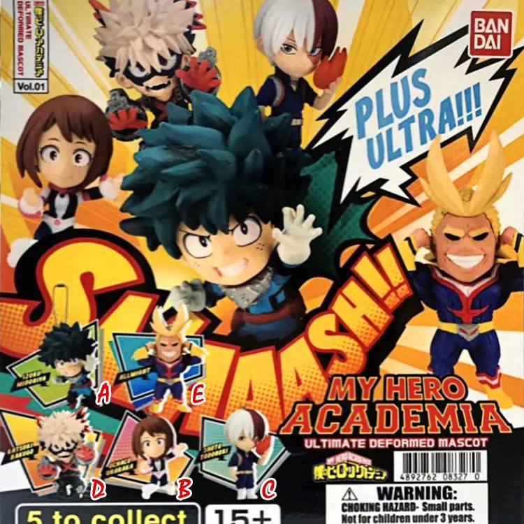 Подлинные игрушки гашапон аниме мой герой Академия все может мидория Izuku Todoroki Shoto