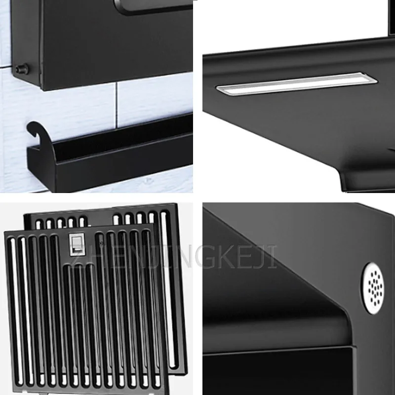 

Range Hood High Suction Side/Top Suction Home kitchen Stainless Steel Automatic Cleaning Lampblack machine Ultra-Thin 220V