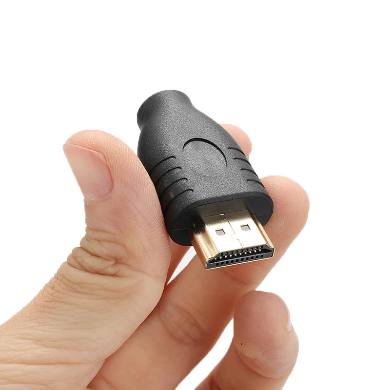 Стандартный переходник с HDMI разъемами типа А на Micro совместимый гнездом D черный