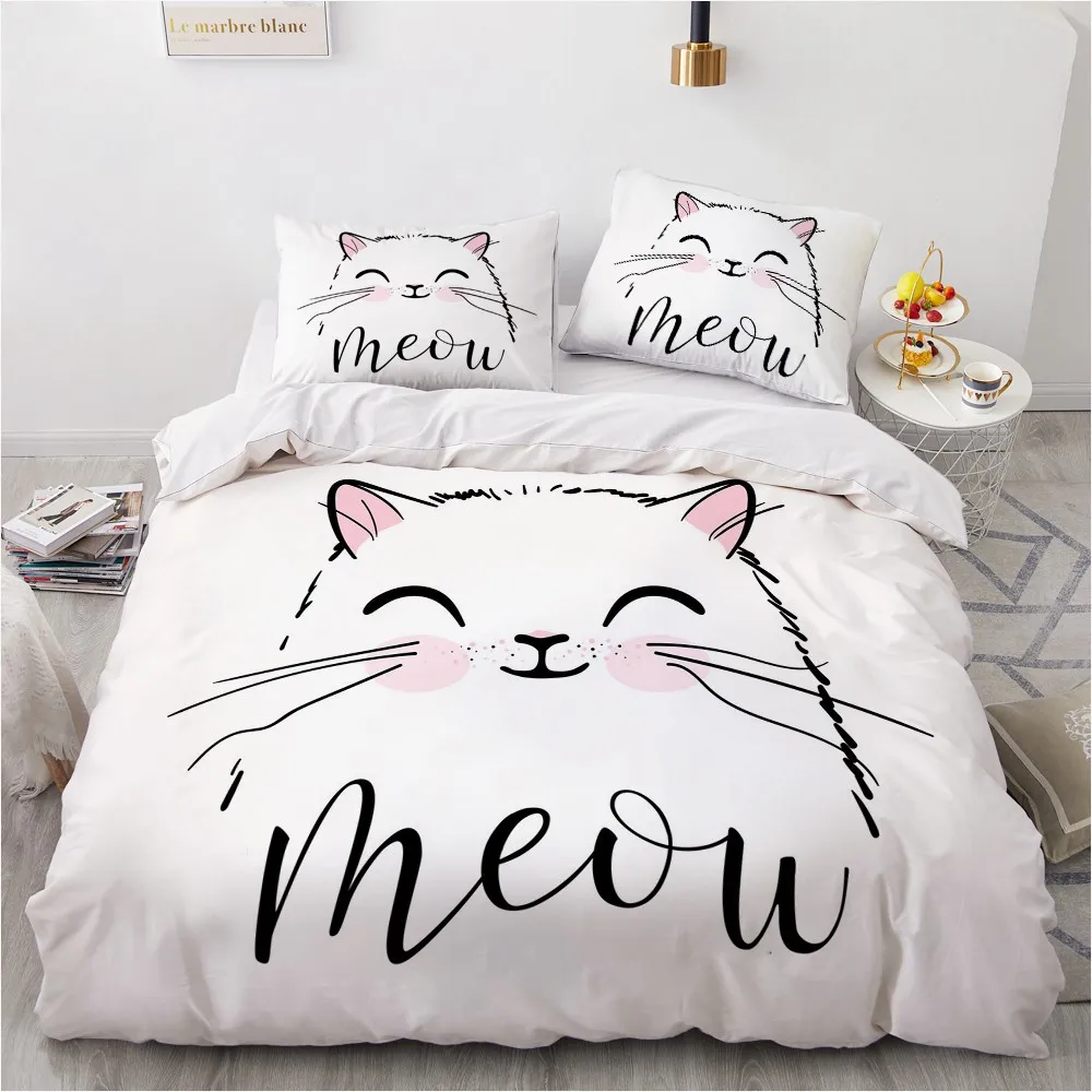 

3D Custom Elephant Duvert Cover Sets Bedding Set Comforther Cases Pillowslips Full Queen Double Single Size White Linens bed