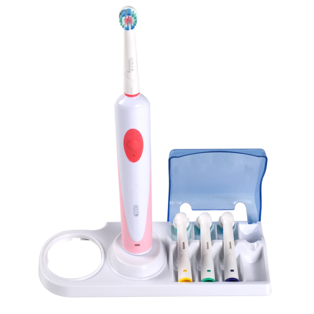 Электрическая зубная щетка es подставка с зарядным держателем Oral B насадки