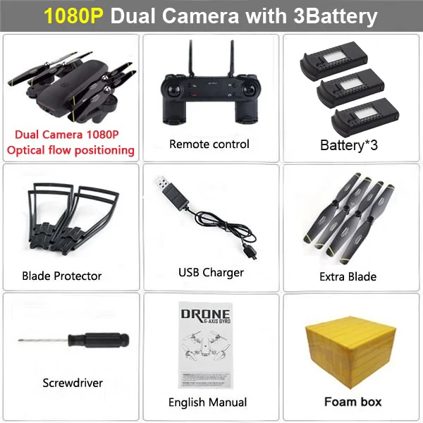 1080P Black 3B FB LAUMOX M70 FPV Дрон оптический с 4K HD камерой Дрон wifi следует за мной Вертолет радиоуправляемый Дрон Радиоуправляемый квадрокоптер Дрон VS SG906 - Цвет: 1080P Black 3B FB