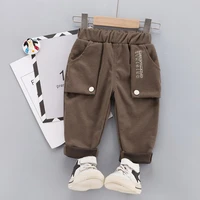 autumn new boys pants camouflage plaid print kid trousers for 1 4y baby boy girl legging harem pants active kids sport clothes