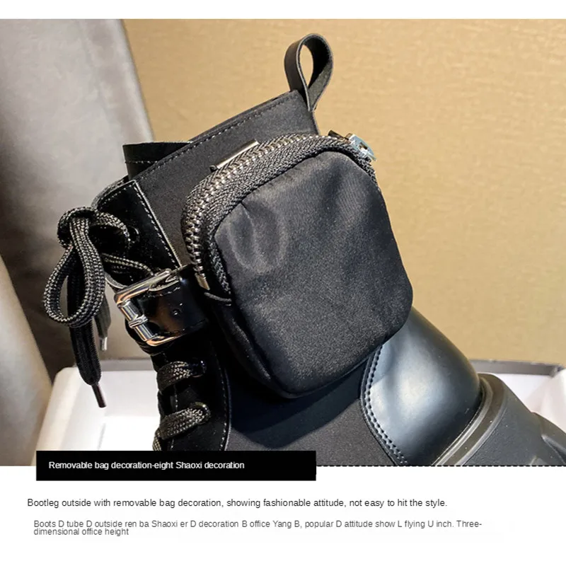 

2021 New Women's Shoes Martin Boots Women's Tooling Style Trend Women's Boots Fashion Increase Comfortable Boots Children