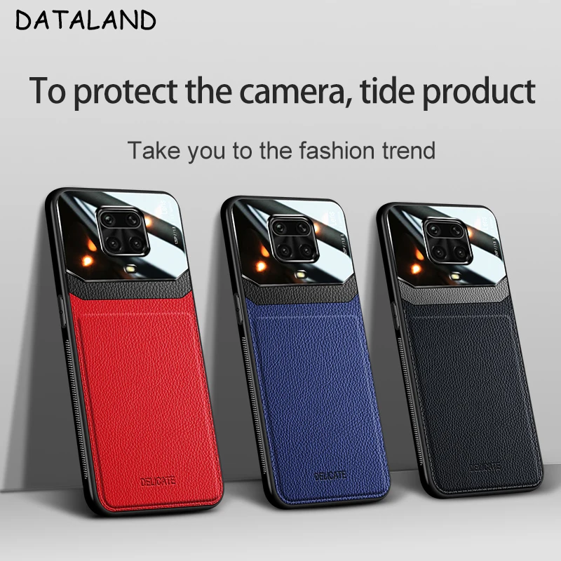 Чехол для Xiaomi Redmi Note 9 Pro роскошный стеклянный жесткий кожаный чехол 9S Max |