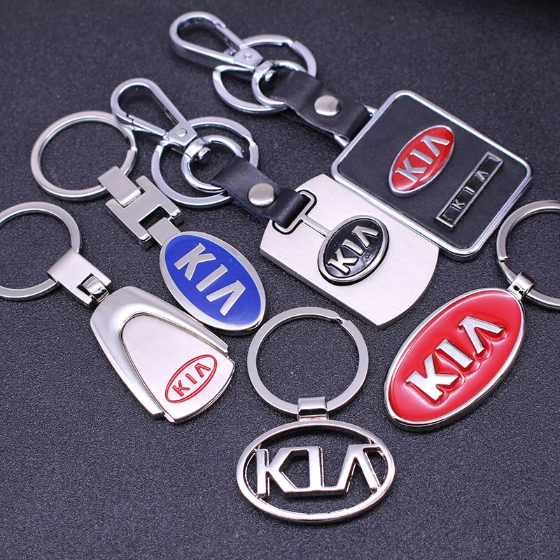 1 шт. 3D металлический логотип для автомобиля Kia Rio K2 K3 K5 Sorento Sportage брелок ключей kia