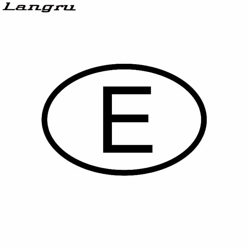 E-код страны Испании, овальная Автомобильная наклейка, виниловая Автомобильная наклейка, наклейка, автомобильные аксессуары Jdm