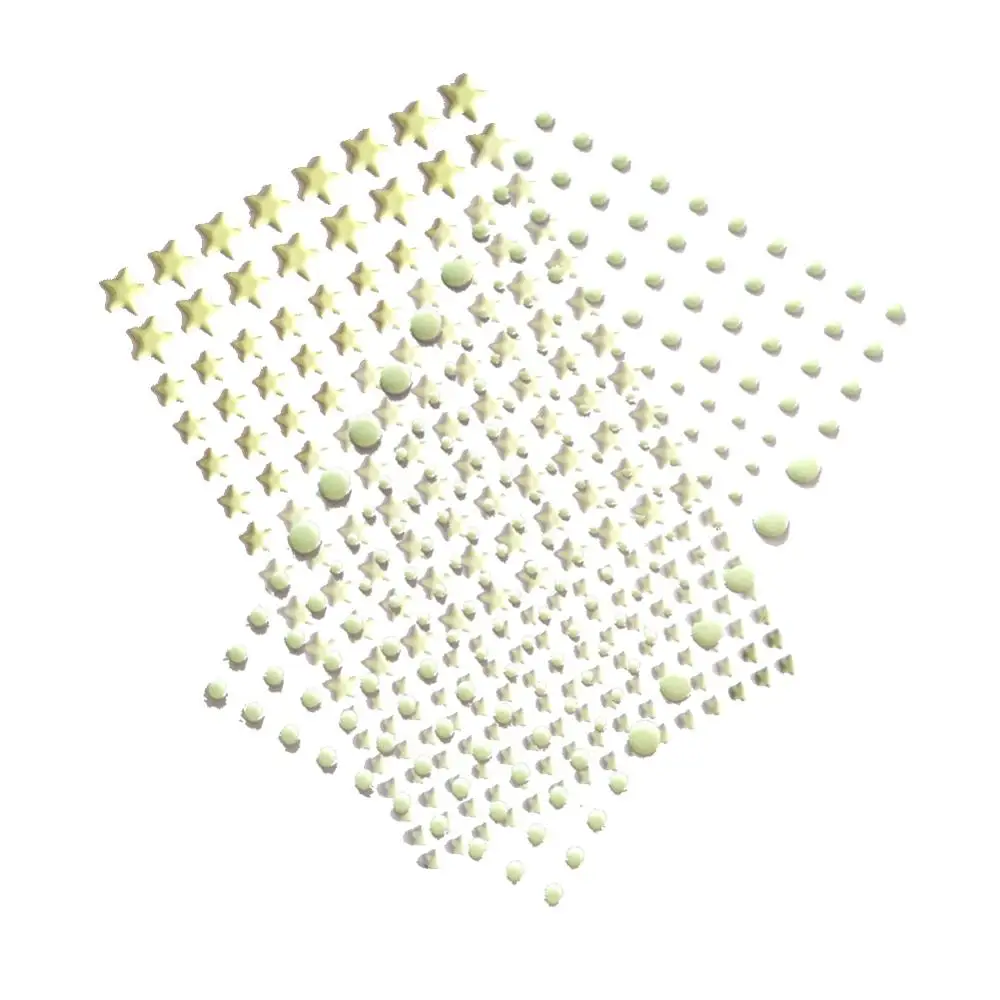 3D DIY высокая яркость Пузырьковые звезды точки Светящиеся Настенные наклейки