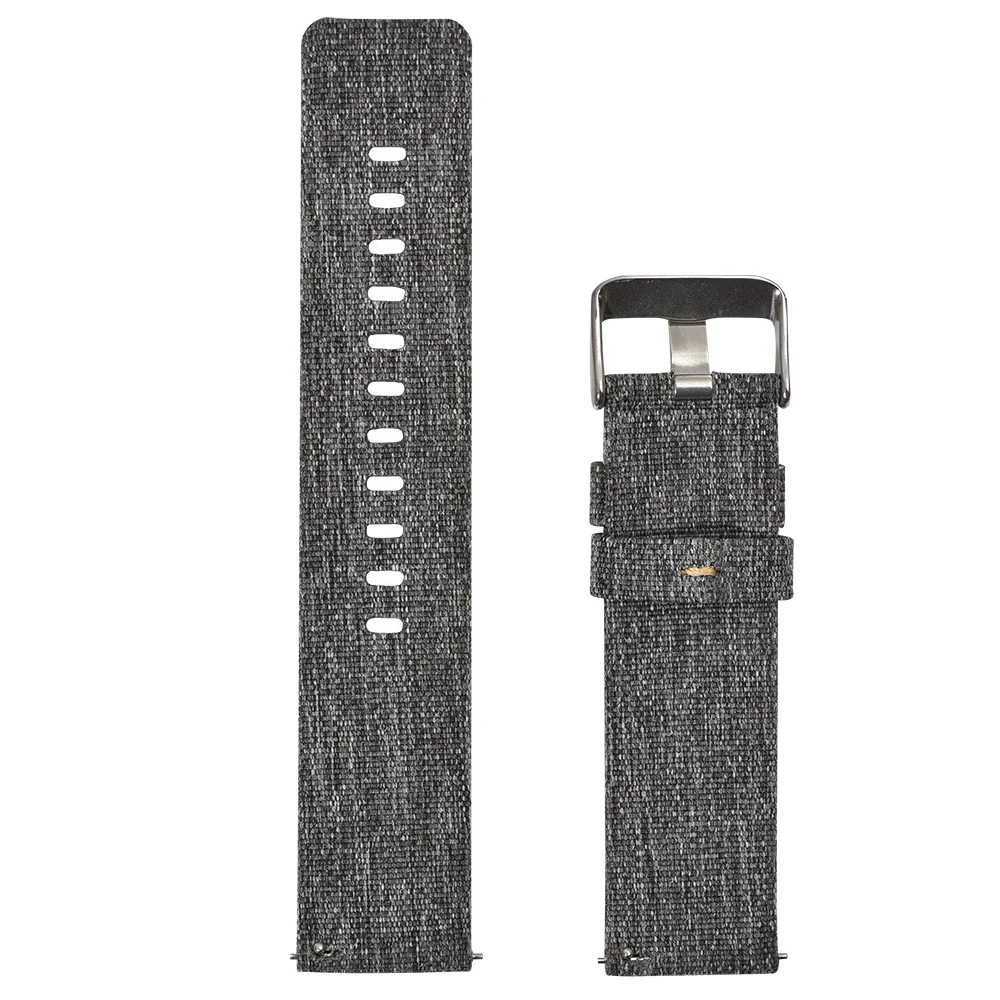 BEAFIRY Quick Release 20mm  22mm 24mm Strap Breathable Woven Nylon Watch Band Canvas Watchbands Belt Sports for men women Black