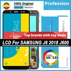 100% Оригинальный дисплей 5,6 ''для Samsung Galaxy J6 2018 J600 J600F, ЖК-дисплей с сенсорным экраном, дигитайзер, запасные части + Сервисный пакет