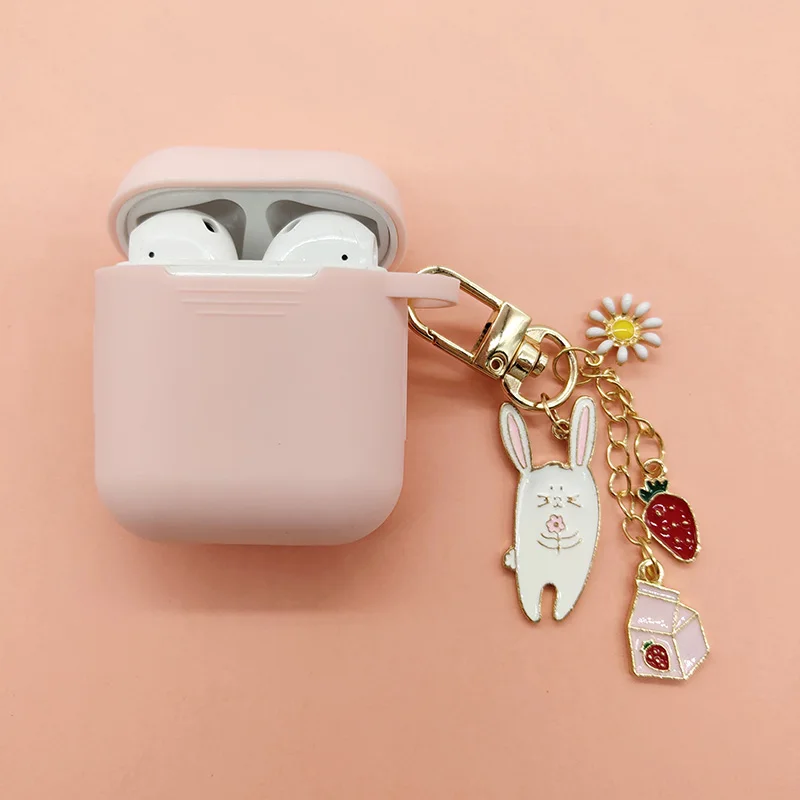 Милый мультяшный силиконовый чехол с изображением животного для Apple Airpods