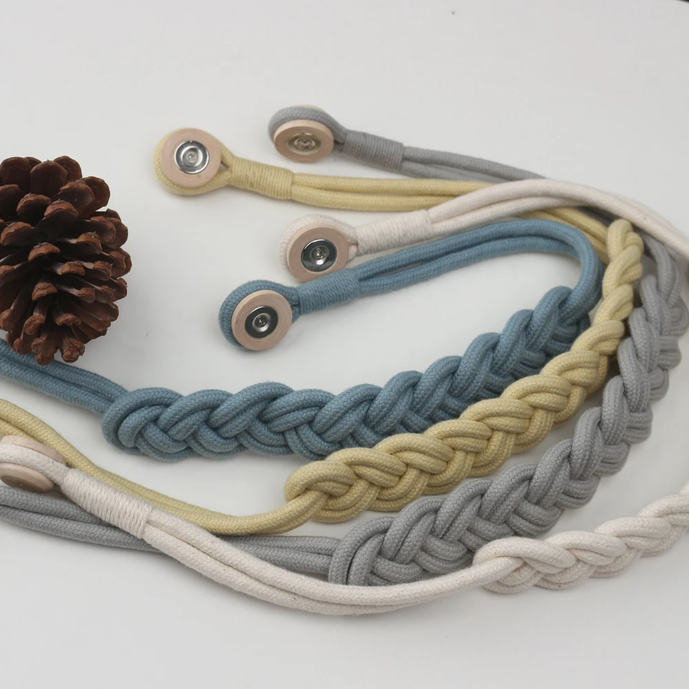 2 шт. магнитные занавески ручные тканые хлопковые аксессуары для комнаты